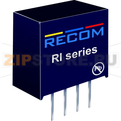 Преобразователь DC/DC, печатный монтаж, 12 В/DC, 168 mA, 2 Вт Recom RI-1212S 