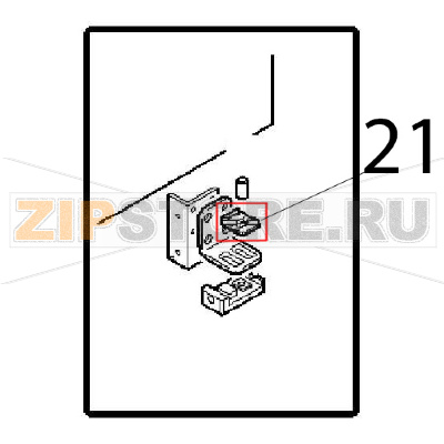 Bottom door support Angelo Po FM1221E1 Bottom door support Angelo Po FM1221E1Запчасть на деталировке под номером: 21