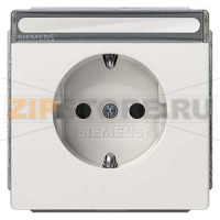 DELTA STYLE ТИТАНОВО-БЕЛЫЙ РОЗЕТКА SCHUKO 10A DC/16А AC 250В С ЗАЩИТНЫМ КОНТАКТОМ C ЗАЩИТНЫМИ ШТОРКАМИ C БЕЗРЕЗЬБОВЫМИ КОНТАКТНЫМИ ЗАЖИМАМИ  И ПОЛЕМ ДЛЯ НАДПИСИ ЭЛ.-МЕХ.ЧАСТЬ Siemens 5UB1857