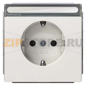 DELTA STYLE ТИТАНОВО-БЕЛЫЙ РОЗЕТКА SCHUKO 10A DC/16А AC 250В С ЗАЩИТНЫМ КОНТАКТОМ C ЗАЩИТНЫМИ ШТОРКАМИ C БЕЗРЕЗЬБОВЫМИ КОНТАКТНЫМИ ЗАЖИМАМИ  И ПОЛЕМ ДЛЯ НАДПИСИ ЭЛ.-МЕХ.ЧАСТЬ Siemens 5UB1857 