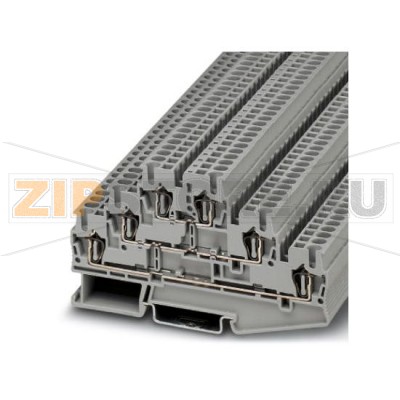Многоярусный клеммный модуль Phoenix Contact ST 2,5-3L Тип подключения: Пружинный зажим, Сечение: 0,08 мм² - 4 мм², AWG: 28 - 12, Ширина: 5,2 мм, Цвет: cерый, Тип монтажа: NS 35/7,5, NS 35/15.Минимальный заказ: 50 шт.Упаковка: 50 шт.