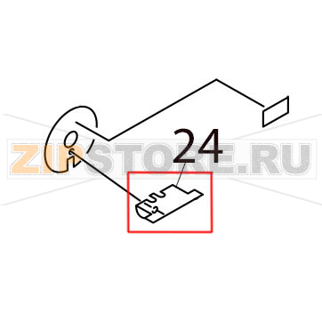 Release lever Toshiba TEC B-SX4T-GS10-QQ-CCS Release lever Toshiba TEC B-SX4T-GS10-QQ-CCSЗапчасть на деталировке под номером: 24