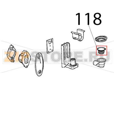 U-Trap seal Unox XVC 205E U-Trap seal Unox XVC 205EЗапчасть на деталировке под номером: 118