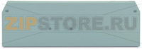 End and intermediate plate; 2.5 mm thick; gray Wago 280-314