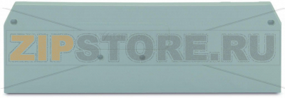 End and intermediate plate; 2.5 mm thick; gray Wago 280-314 