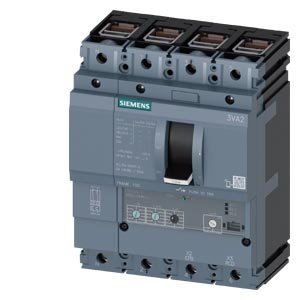 ВЫКЛЮЧАТЕЛЬ В ЛИТОМ КОРПУСЕ 3VA2 IEC ТИПОРАЗМЕР 100 КЛАСС ОТКЛ. СПОСОБНОСТИ  M ICU=55KA @ 415 В 4-ПОЛЮС., ЗАЩИТА ЛИНИИ ETU320, LI, IN=25A ЗАЩИТА ОТ ПЕРЕГРУЗКИ IR=10A ...25A ЗАЩИТА ОТ ТОКА КЗ II=1,5...12 X IN РЕГУЛИР. ЗАЩИТА НЕЙТРАЛИ (OFF,100%) ПРИСОЕДИНЕН 