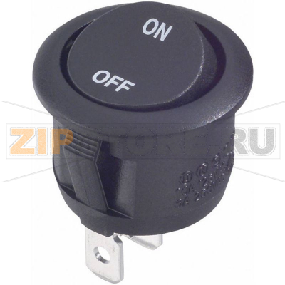 Переключатель клавишный 250 В/AC, 6 А, 1 x выкл/вкл TRU Components R13-112A-02 BB ON/OFF 