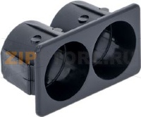 CORPO PULSANTE NERO 2 TASTI ROTONDI