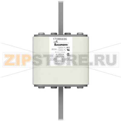 Предохранитель, 900 A, AC 1250 В, 100 кА, size 3, 76x92x159 мм, aR, IEC UL Eaton FUSE 900A 12 