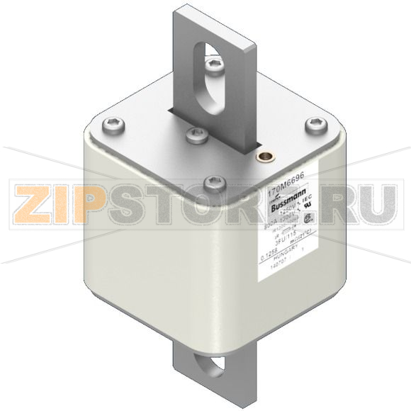Предохранитель, 900 A, AC 1250 В, 100 кА, size 3, 76x92x159 мм, aR, IEC UL Eaton FUSE 900A 12 