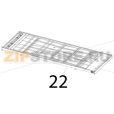 Pallet conveyor Zanolli Synthesis 12/80 VE Pallet conveyor Zanolli Synthesis 12/80 VEЗапчасть на деталировке под номером: 22