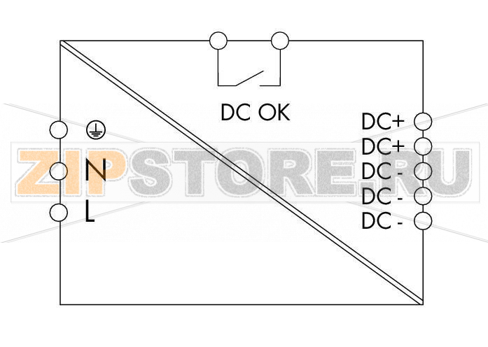 Switched-mode power supply; Eco; 1-phase; 24 VDC output voltage; 20 A output current; DC OK contact; 6,00 mm Wago 787-734 Совместимы с оборудованием класса IЕстественное конвекционное охлаждение при горизонтальной установкеЗаключены в кожух для использования в распределительных шкафахБыстрое подсоединение с помощью приводимых в действие рычагом клемм без использования инструментовБездребезговый коммутирующий контакт (пост.ток OK)Параллельная работаЭлектрически изолированное выходное напряжение (безопасное низковольтное напряжение) согласно EN / UL 60950-1...