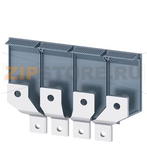 FRONT BUS CONNECTORS OFFSET 4 PCS ACCESSORY FOR: 3VA5/6 400/600 Siemens 3VA9474-0QC00 