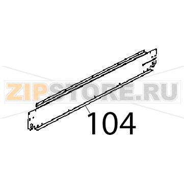 ST. Steel control panel bakerlux cheflux Unox XB 895 ST. Steel control panel bakerlux cheflux Unox XB 895Запчасть на деталировке под номером: 104