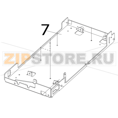 Base Toshiba TEC B-852-TS12-CN Base Toshiba TEC B-852-TS12-CNЗапчасть на деталировке под номером: 7