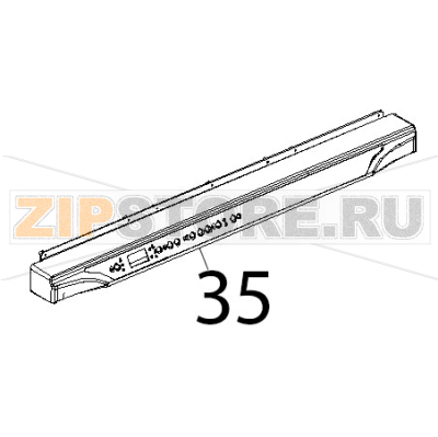 Plastic control panel L.M. 800 Unox XF 188 Plastic control panel L.M. 800 Unox XF 188Запчасть на деталировке под номером: 35