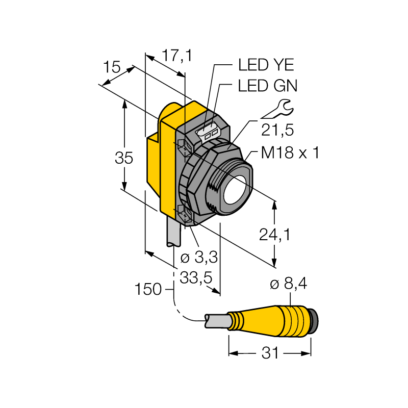 Датчик ультразвуковой Turck QS18UPAEQ 