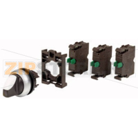 Переключатель поворотный, пластик, черный: 1 шт Eaton M22-WRK-3K10-BVP