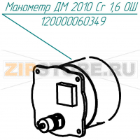 Манометр ДМ 2010 Cr 1,6 ОШ Abat КПЭМ-350-ОМ2