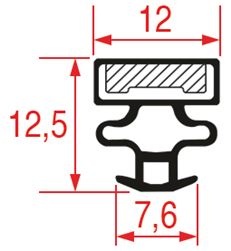 GUARNIZIONE AD INCASTRO 600x510 mm 