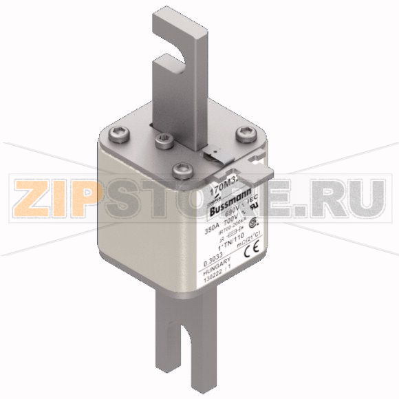 Предохранитель, 350 A, AC 690 В, 200 кА, DIN 1, 45x58x134 мм, aR, DIN, IEC 80 мм Eaton FUSE 350 