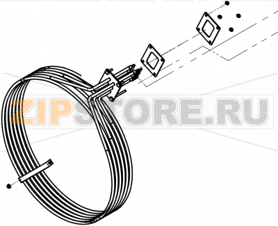 Tubular heater 18.9k W230 V starconnection diameter 480mm P3 + fix CONVOTHERM OES 10.10  Tubular heater 18.9k W230 V starconnection diameter 480mm P3 + fix CONVOTHERM OES 10.10Запчасть на сборочном чертеже под номером: E007Название запчасти на английском&nbsp;языке:&nbsp;Tubular heater 18.9k W230 V starconnection diameter 480mm P3 + fix CONVOTHERM OES 10.10