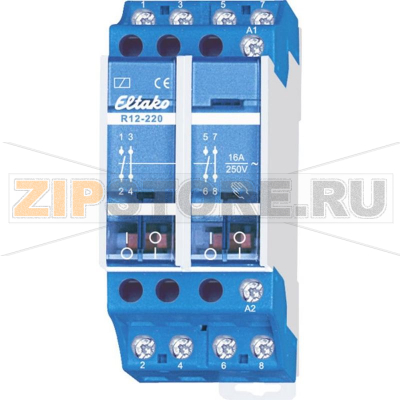Реле электромеханическое 230 В, 16 А, 1 шт Eltako R12-220-230V 
