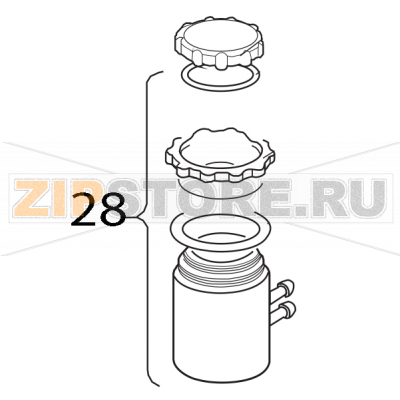 Contenitore sale Elettrobar E51 Contenitore sale Elettrobar E51Запчасть на деталировке под номером: 28