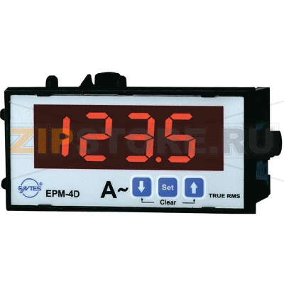 Амперметр 230 В/AC, 50 мА-5.5 A, 45-65 Гц, 63x96x48 мм Entes EPM-4D-48 