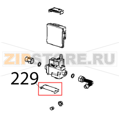 Supporto valvola gas Unox XBC 615EG Supporto valvola gas Unox XBC 615EGЗапчасть на деталировке под номером: 229