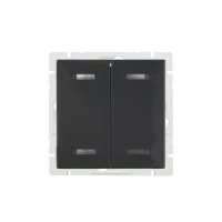 Кнопка нажимная с подсветкой, 4 клавиши, антрацититовая ABB 2TKA00000913