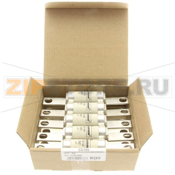 Предохранитель, 100 A, AC 500 В, 80 кА, BS88/B1, 21x126 мм, gL/gG, BS Eaton 100AMP 500V AC INDUST 