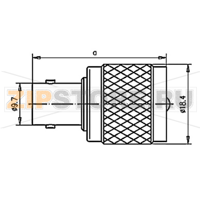 Разъем коаксиальный, гнездо BNC, штекер UHF, 1 шт Telegärtner J01008A0801 