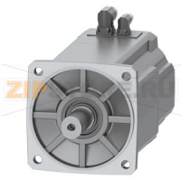 SIMOTICS S-1FK2 CT Серводвигатель М0 = 40 Нм; PN = 5,4 кВт при нн = 1500 оборотов в минуту (380-480); ПН = 3,05 кВт при 750 = нн оборотов в минуту (200-240 В); С удерживающим тормозом; Степень защиты IP65; Цилиндрический вал D38x80 мм; Абсолютный датчик 2