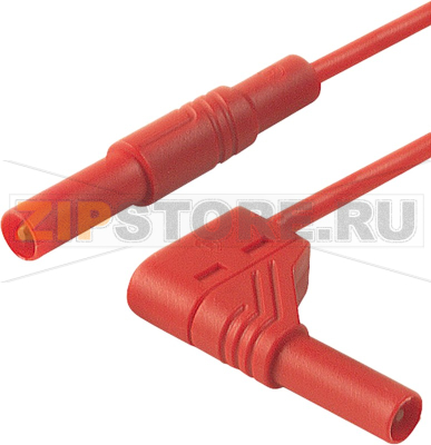 Провод испытательный 0.25 м, 32 A, 1000 В/AC/DC, красный Hirschmann 934079101 