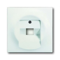 Накладка для однопостовой розетки с полем для надписи ABB 2CKA001753A0194