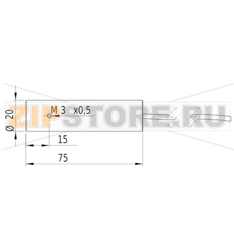 Модуль лазерный, красный, 5 МВт Picotronic LE650-5-3(20x75)30-F500-C2000 