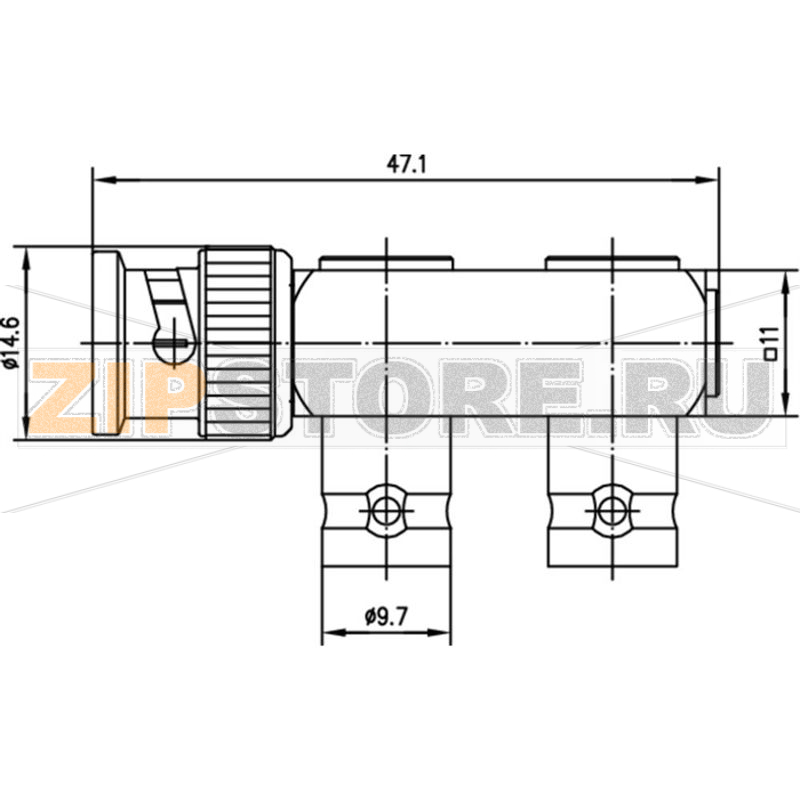 Разъем BNC, 1 шт Telegärtner J01004A0002 