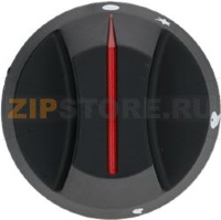 KNOB BLACK ø 65 mm SILK SCREEN PRINTED