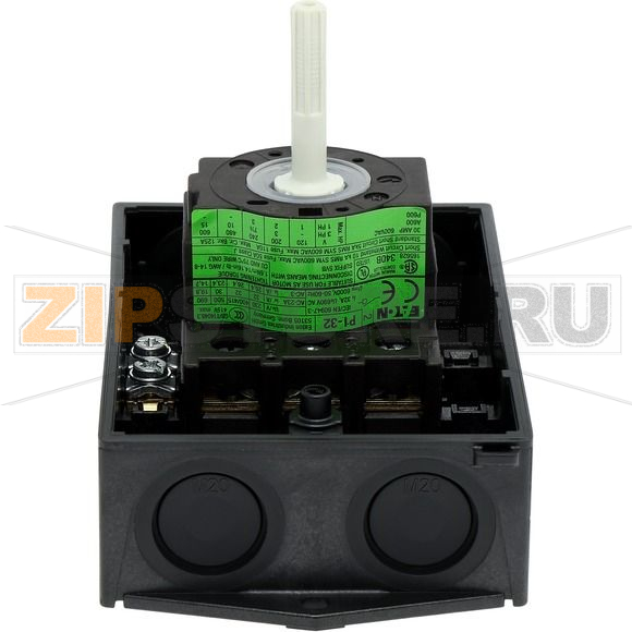 Выключатели главные, P1, 32 A, монтаж на поверхность, 3-полюсн Eaton P1-32/I1/SVB 