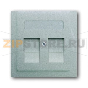 Накладка для коммуникационных розеток с суппортами и полем для надписи ABB 2CKA001753A0082 