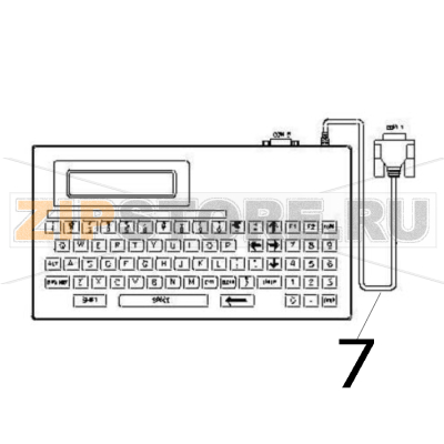 KP-200 Plus, stand-alone keyboard unit TSC TTP-225 KP-200 Plus, stand-alone keyboard unit TSC TTP-225Запчасть на деталировке под номером: 7