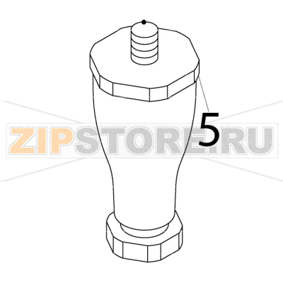 Leg Hoshizaki IM-65NE-25 Leg Hoshizaki IM-65NE-25Запчасть на деталировке под номером: 5