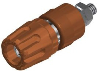 Разъем 4 мм, 35 A, 30 В/AC, 60 В/DC, коричневый Hirschmann PKI 10 A BROWN