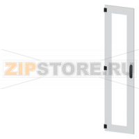 SIVACON, door, left, inspection window, IP55, H: 1800 mm, W: 400 mm, RAL 7035, Protection class 1 Siemens 8MF1840-2UT15-0BE2