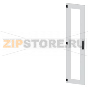 SIVACON, door, left, inspection window, IP55, H: 1800 mm, W: 400 mm, RAL 7035, Protection class 1 Siemens 8MF1840-2UT15-0BE2 