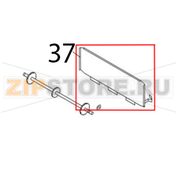 Back chute board Airhot CT-300 Back chute board Airhot CT-300Запчасть на деталировке под номером: 37