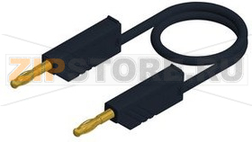 Провод тестовый 2 м, черный Hirschmann MLN 200/2.5 AU SCHWARZ / BLACK 