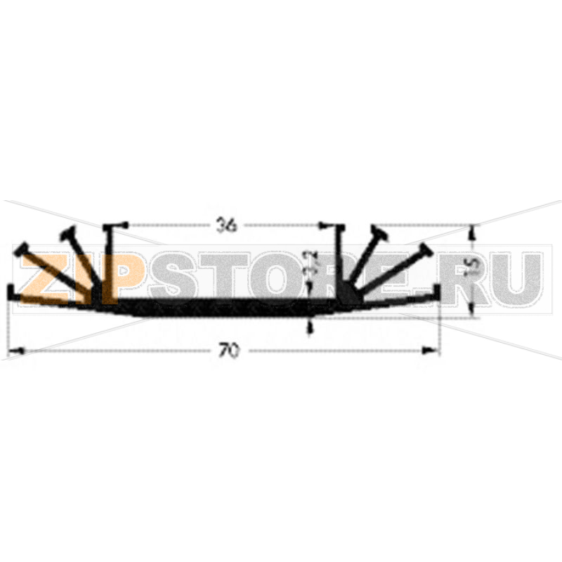 Радиатор 3.5 К/Вт, 100x70x15 мм Fischer Elektronik SK 07 100 SA 