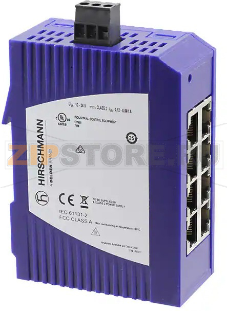 Коммутатор, 8 портов Hirschmann SPIDER-SL-20-08T1999999SY9HHHH 